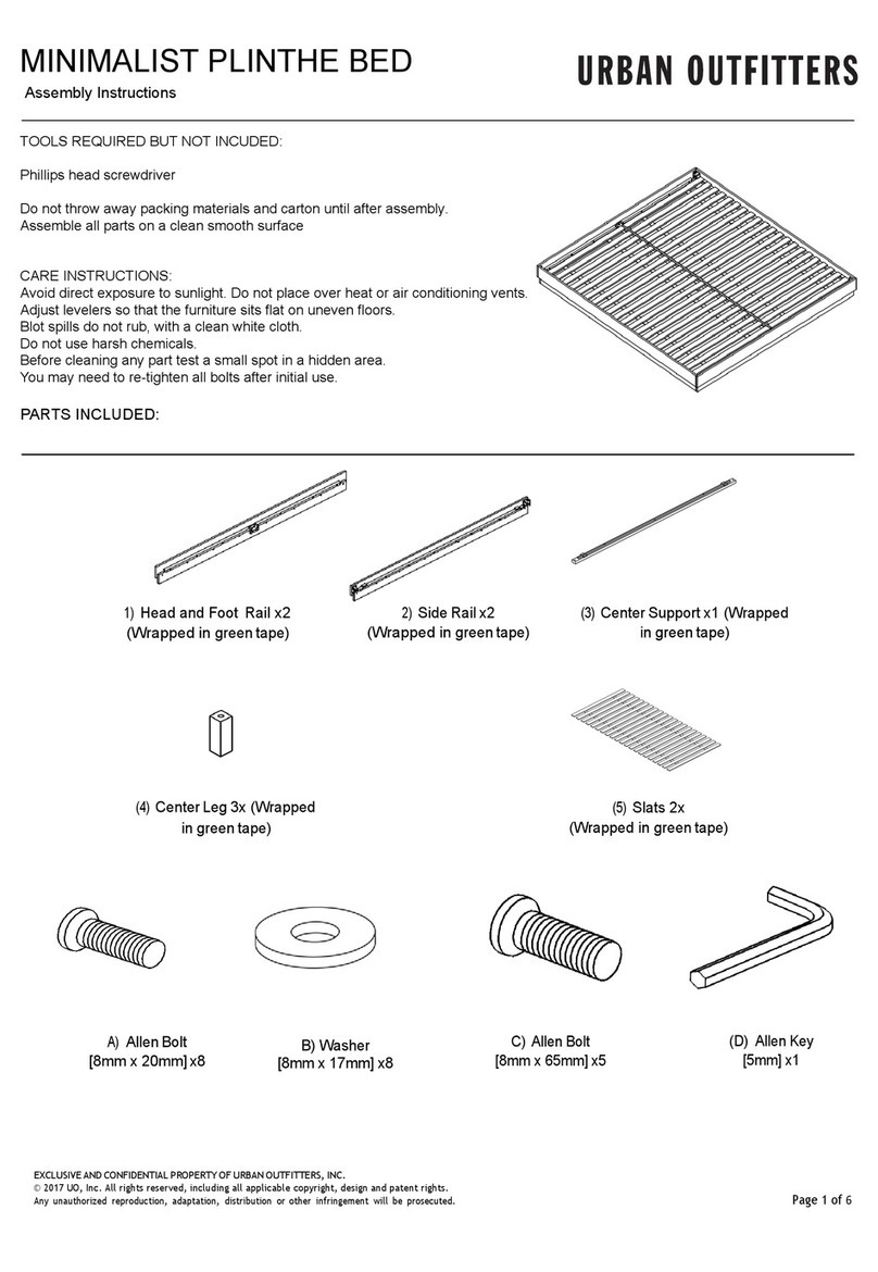 URBAN OUTFITTERS MINIMALIST 68968148 Assembly instructions URBAN OUTFITTERS MINIMALIST 68968148 Assembly instructions