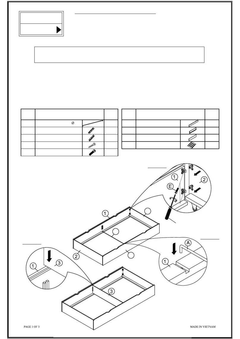 ROOMS TO GO GINA YO11-T Assembly instructions
