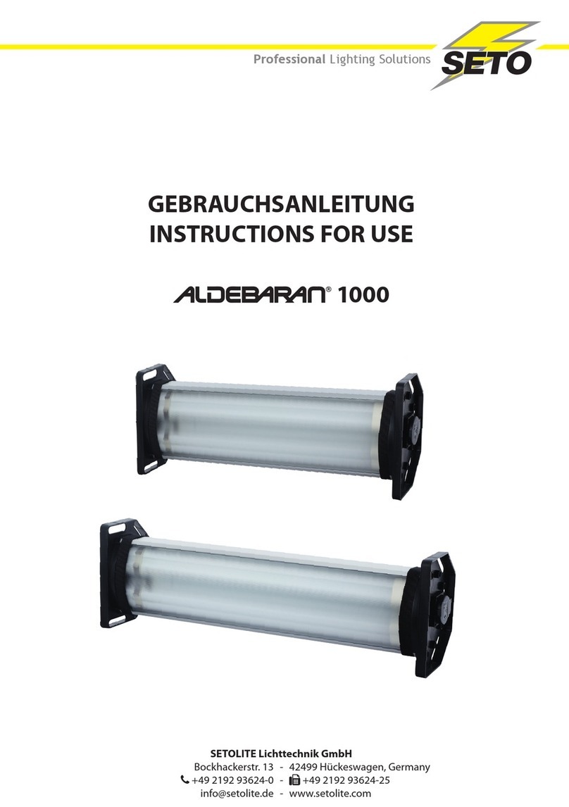 Seto ALDEBARAN 1000 Instructions for use