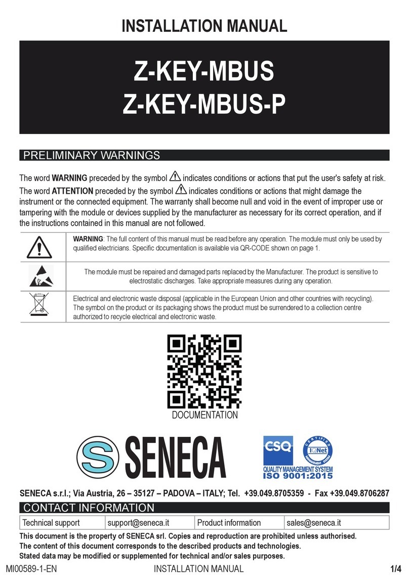 Seneca Z-KEY-MBUS User manual