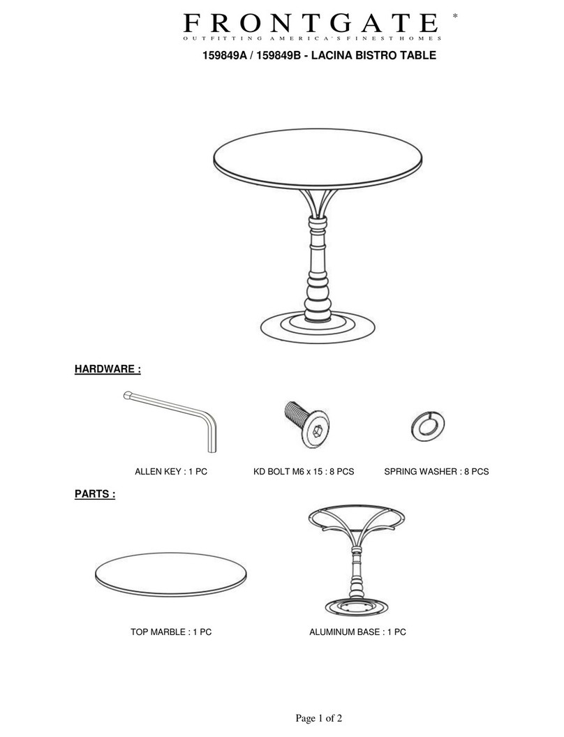 Frontgate LACINA 159849A User manual Frontgate LACINA 159849A User manual