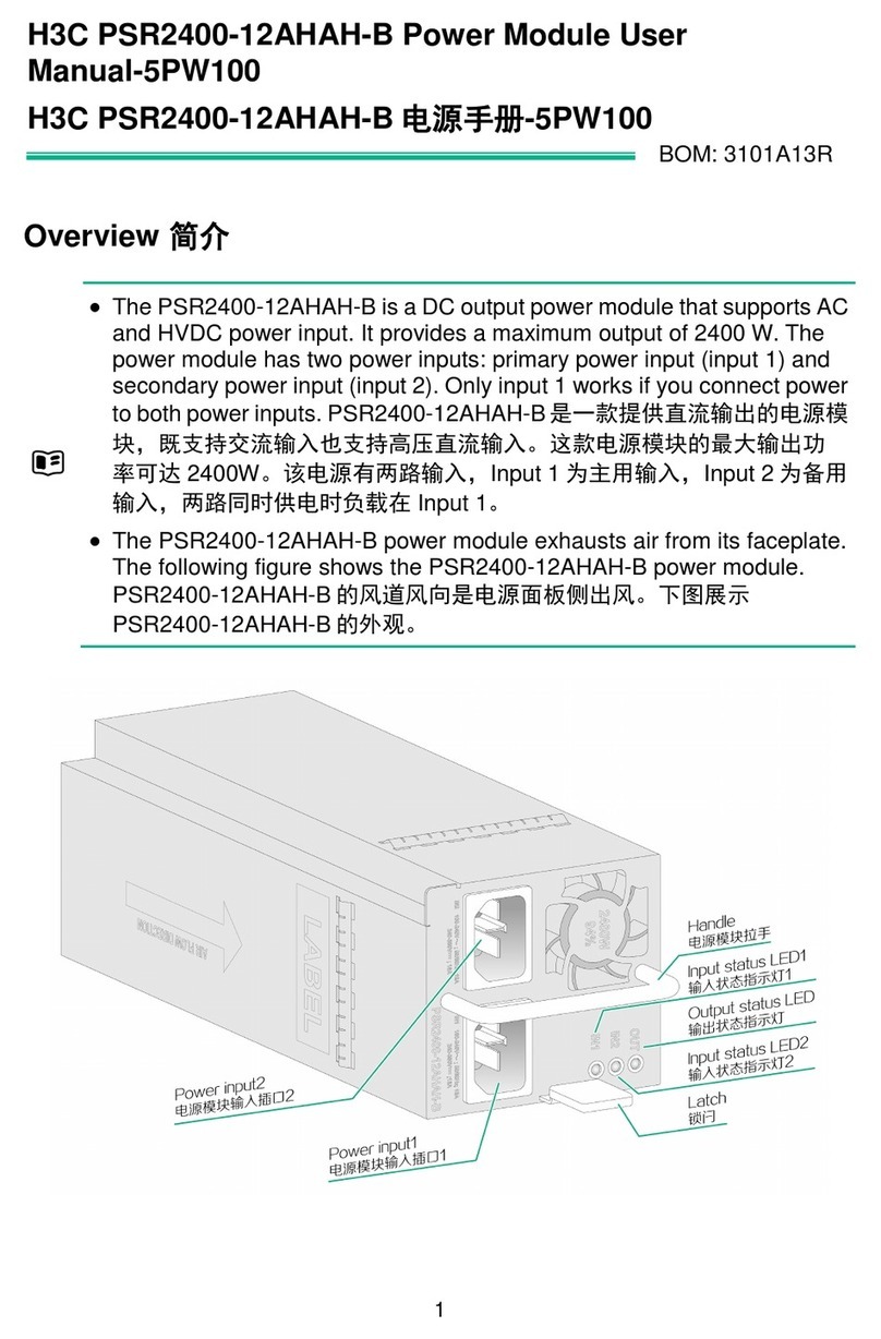 H3C PSR2400-12AHAH-B user manual