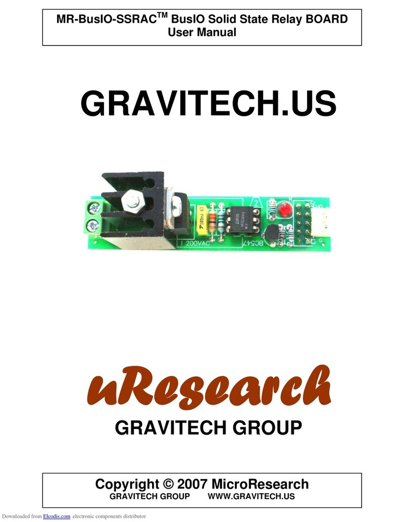Gravitech MicroResearch MR-BusIO-SSRAC user manual