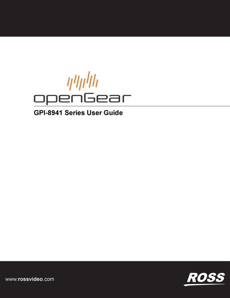 Ross openGear GPI-8941 Series user guide