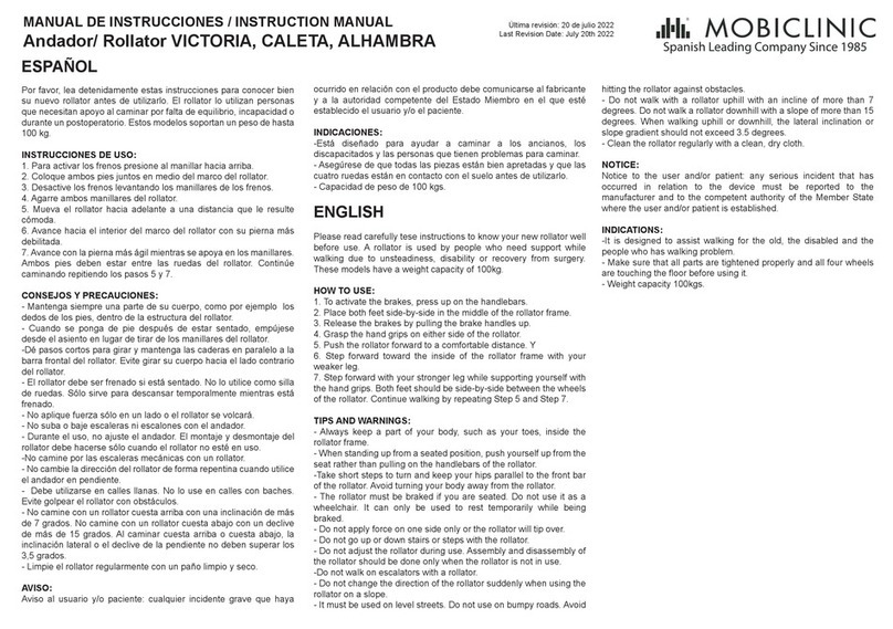 Mobiclinic VICTORIA User manual