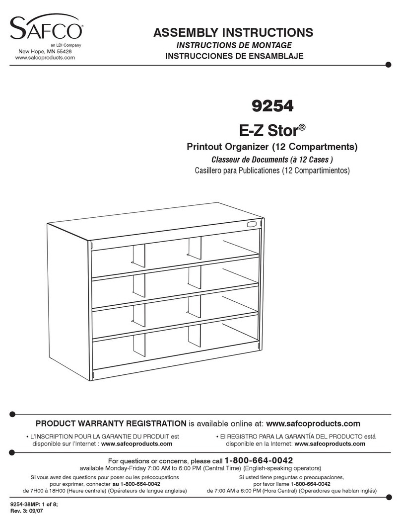 LDI SAFCO E-Z Stor 9254 User manual LDI SAFCO E-Z Stor 9254 User manual