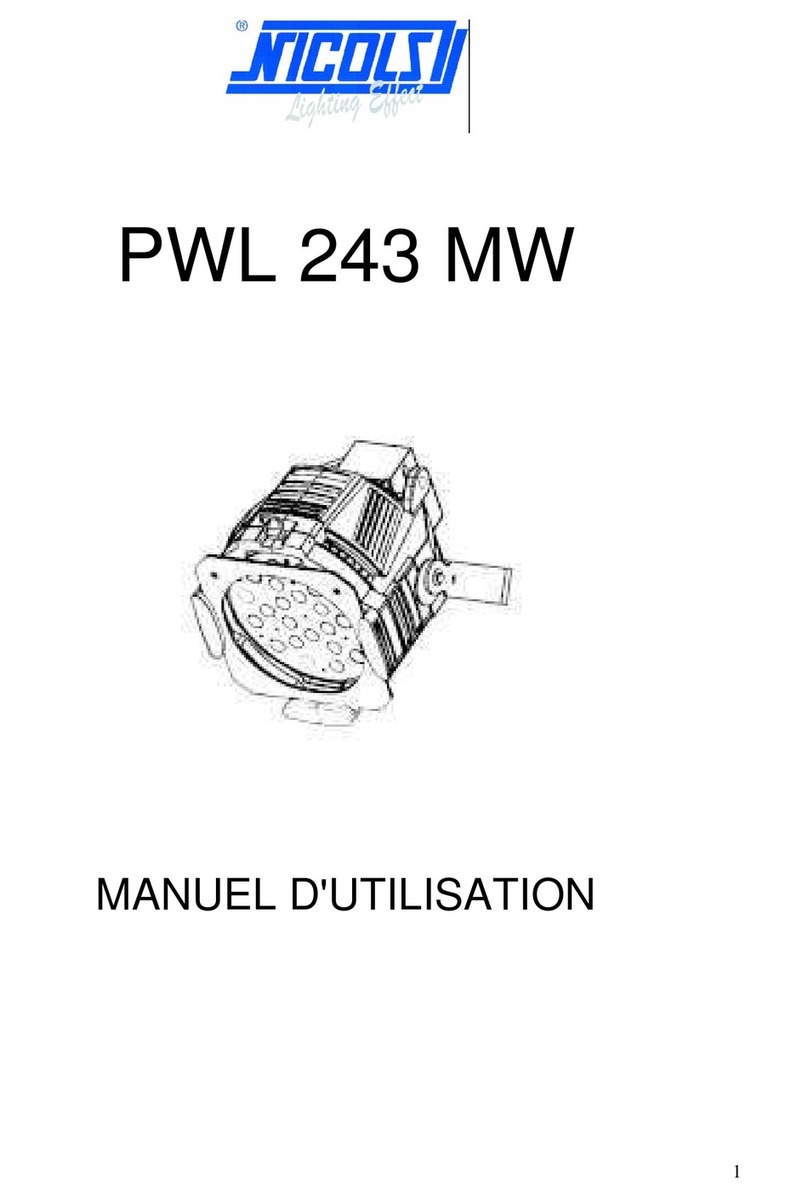 Nicols PWL 243 MW operating instructions