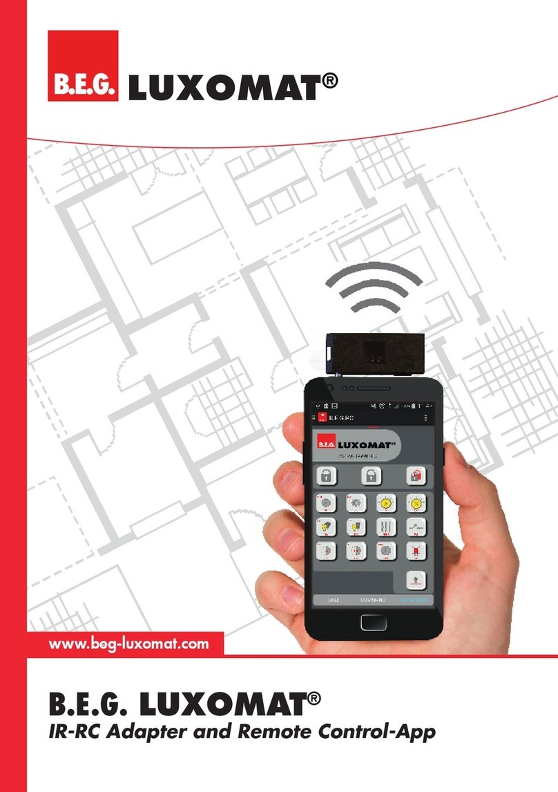 B.E.G. LUXOMAT IR-RC-Adapter User manual