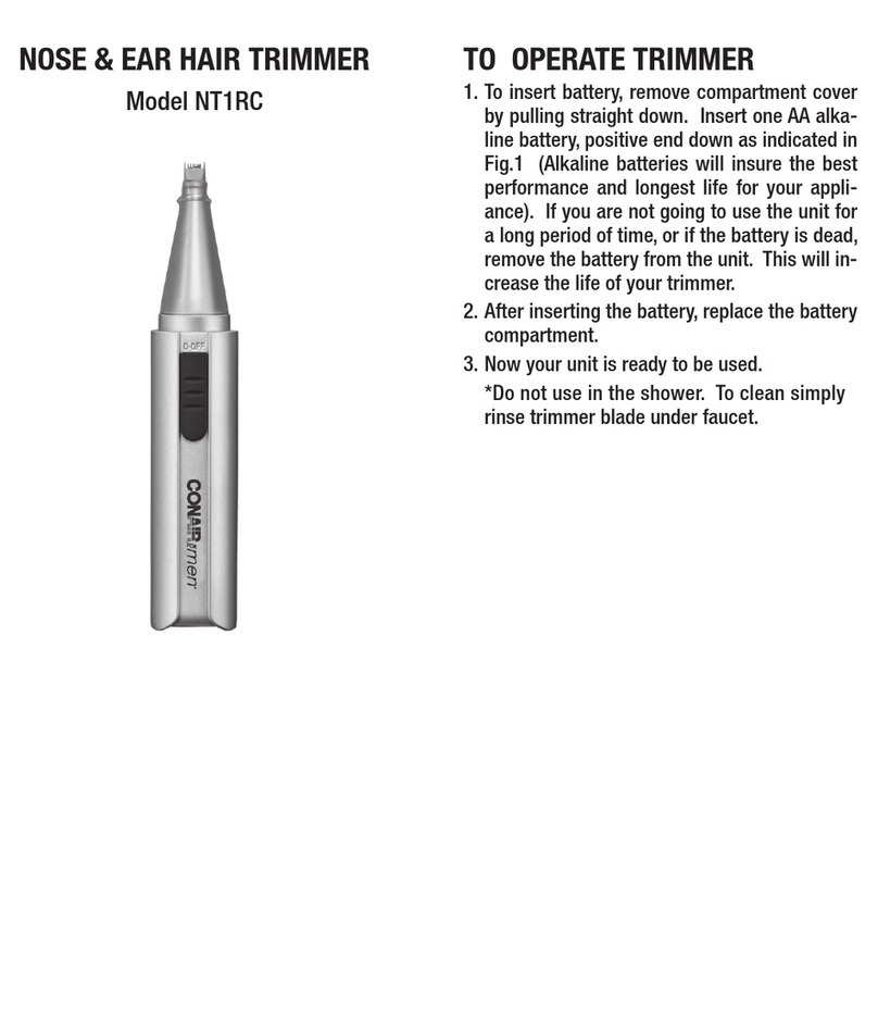 Conair NT1RC User manual Conair NT1RC User manual