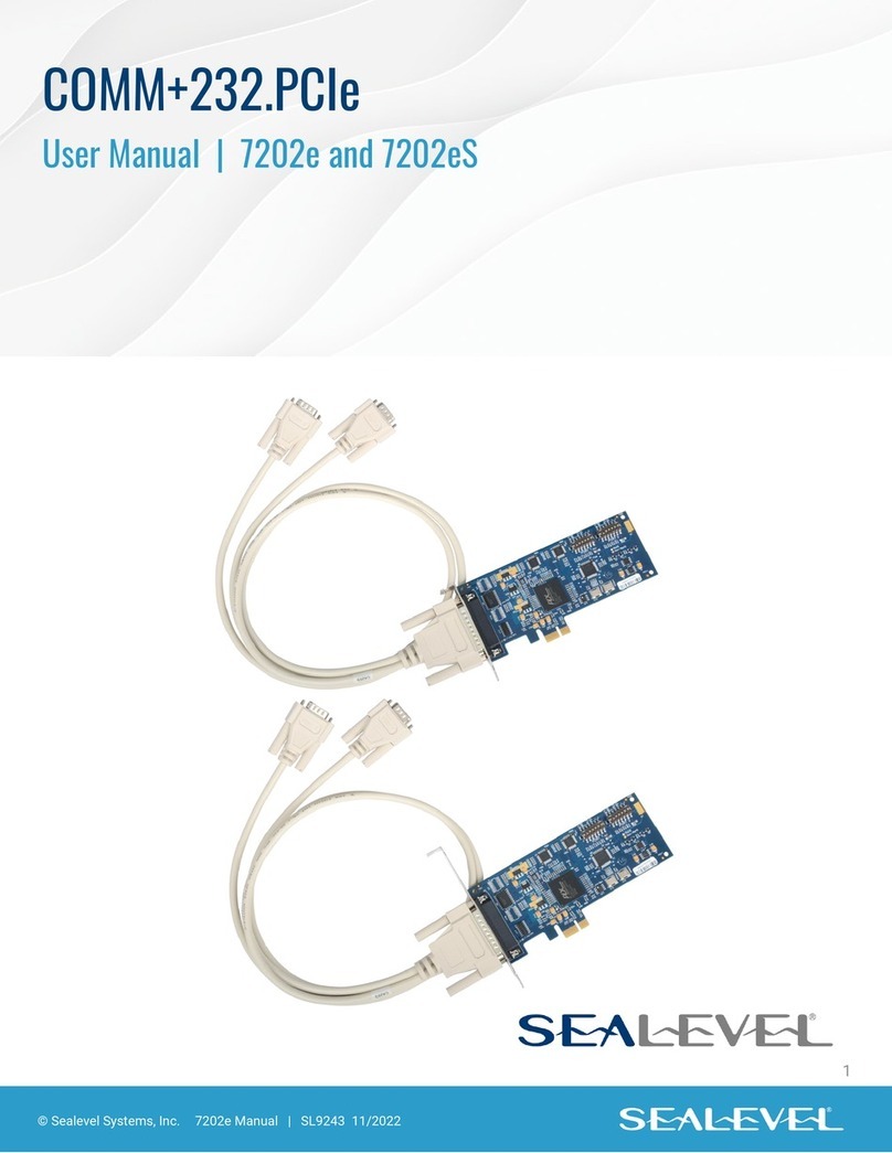 SeaLevel COMM+232.PCIe User manual