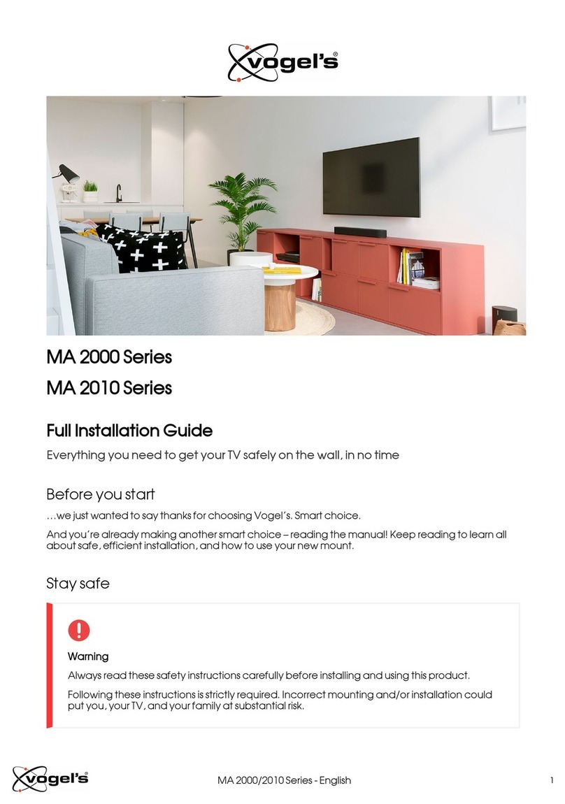 VOGELS MA 2000 Series Full Installation Guide VOGELS MA 2000 Series Full Installation Guide