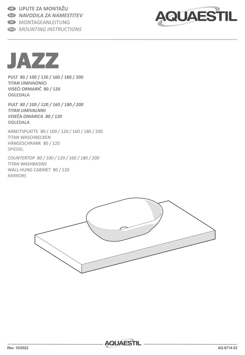 AQUAESTIL JAZZ Mounting instructions