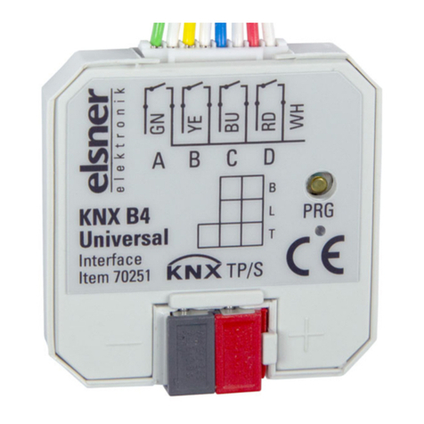 elsner elektronik KNX B4 Universal Installation and adjustment