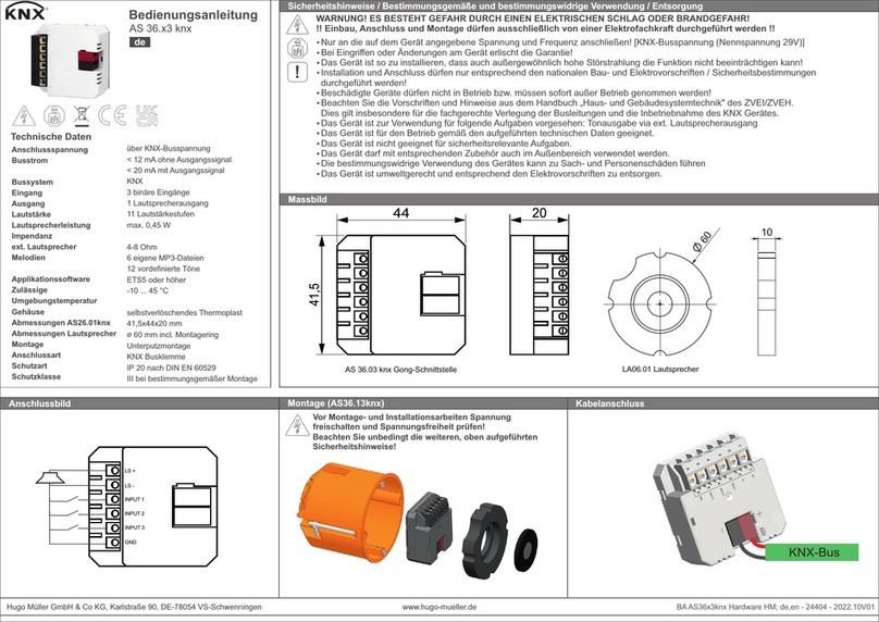 KNX AS 36 3 knx Series instruction manual KNX AS 36 3 knx Series instruction manual