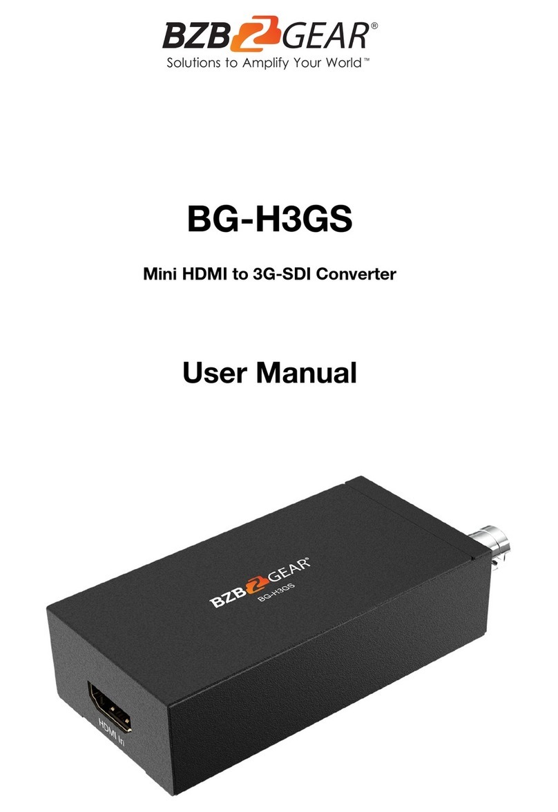 BZB Gear BG-H3GS User manual BZB Gear BG-H3GS User manual