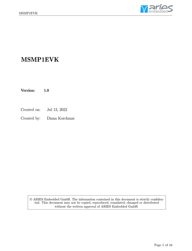 Aries Embedded MSMP1EVK manual