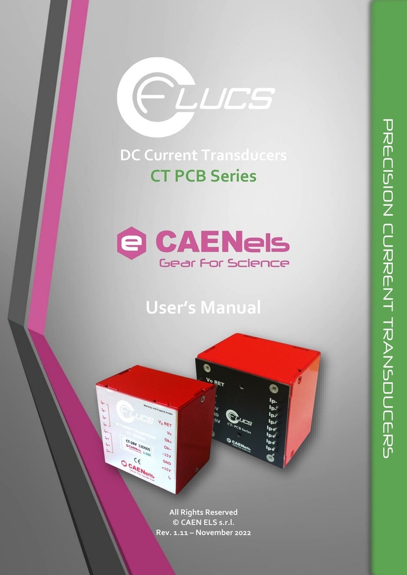 Caen ELS FLUCS CT PCB Series user manual