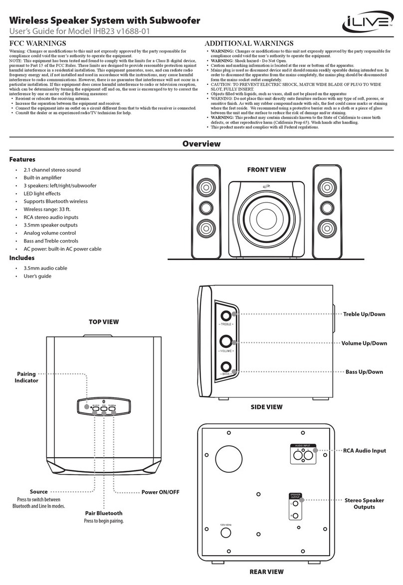 iLive IHB23 User manual