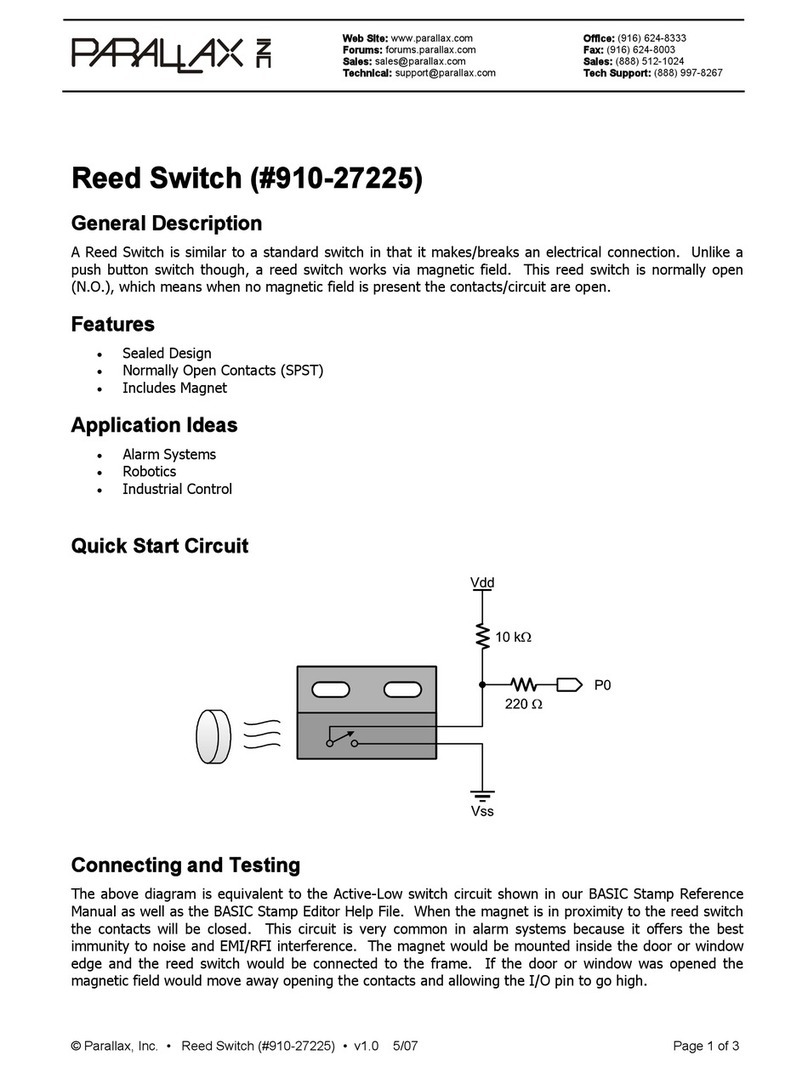 Parallax Reed Switch User manual