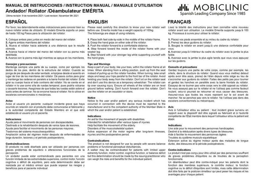 Mobiclinic EMERITA User manual