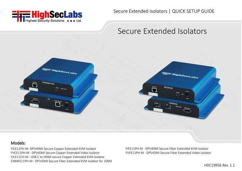 High Sec Labs FICE11PH-M User manual