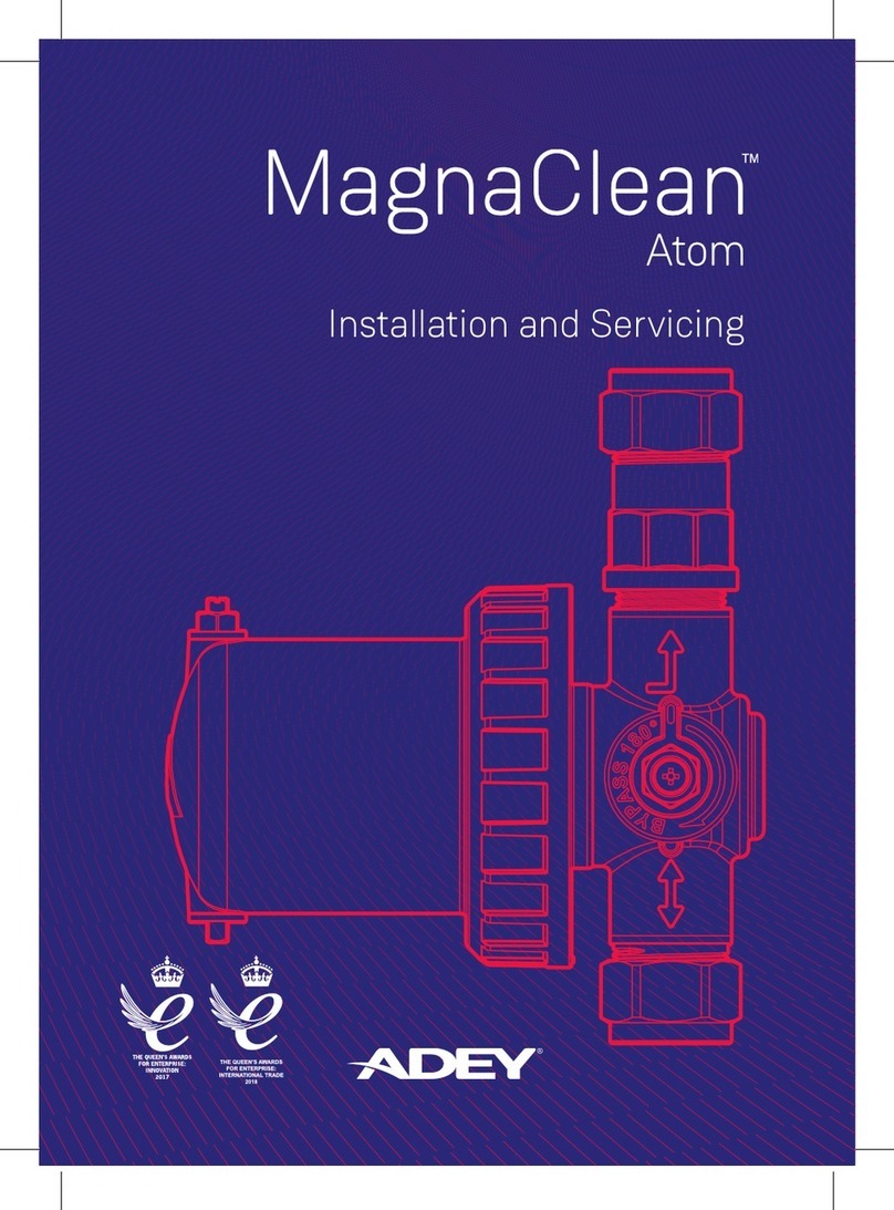 Adey MagnaClean Atom Installation and servicing