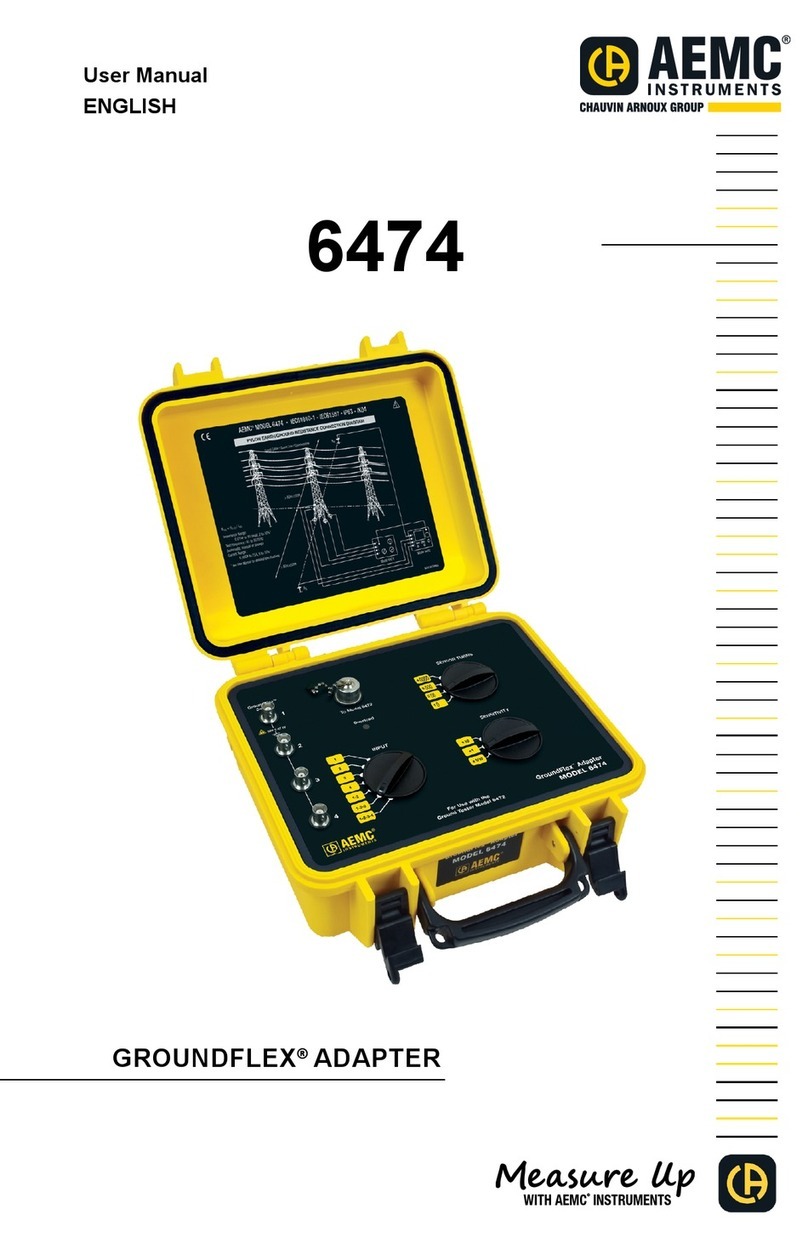 AEMC instruments GROUNDFLEX 6474 user manual