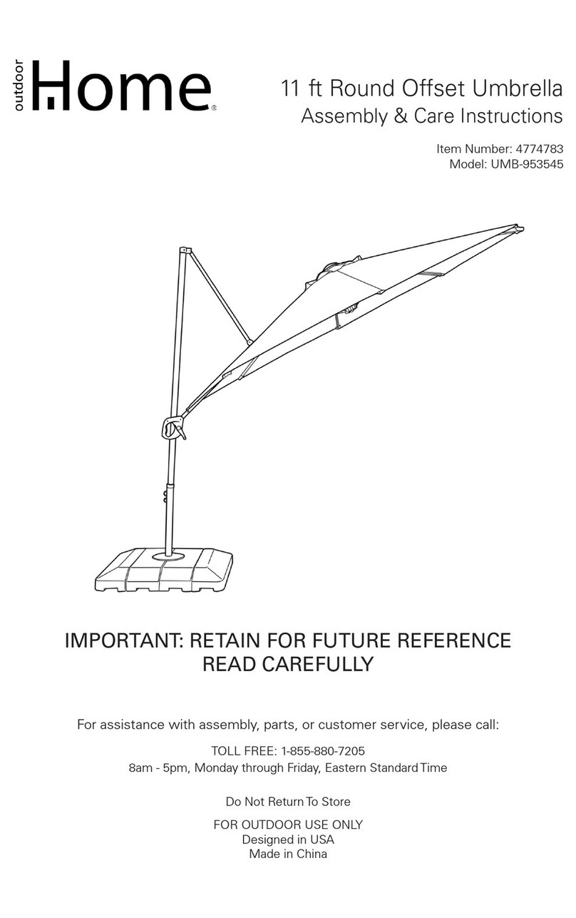 Home UMB-953545 Assembly & care instructions