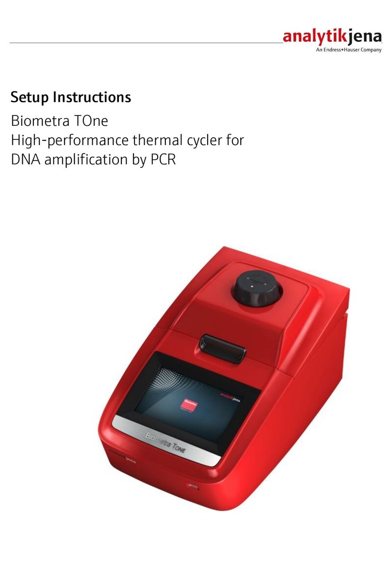 Analytik Jena Biometra TOne Setup instructions