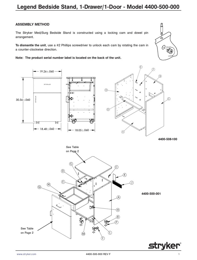 Stryker Legend 4400-500-000 User manual