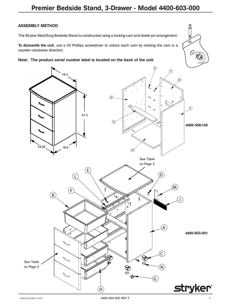Stryker Premier 4400-603-000 quick start guide Stryker Premier 4400-603-000 quick start guide