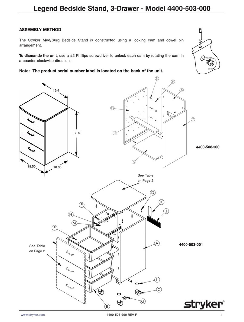 Stryker Legend 4400-503-000 quick start guide
