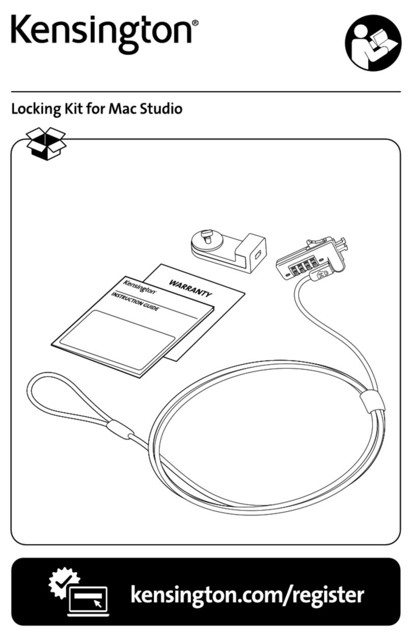Kensington Locking Kit for Mac Studio quick start guide