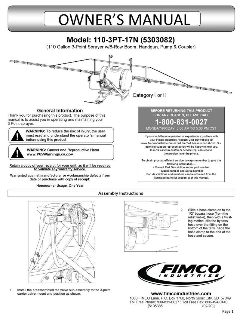 Fimco 110-3PT-17N owner's manual