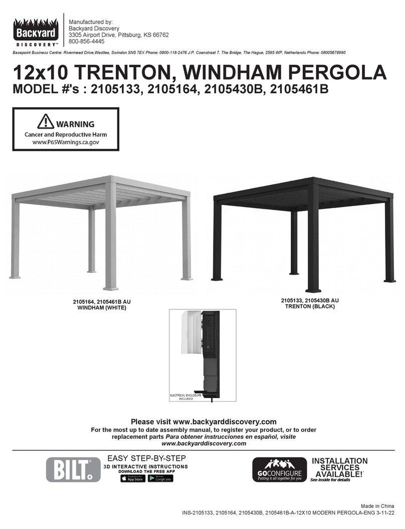 Backyard Discovery TRENTON 2105133 Assembly instructions Backyard Discovery TRENTON 2105133 Assembly instructions