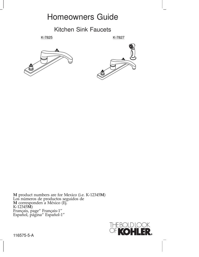 Kohler K-7827 Assembly instructions