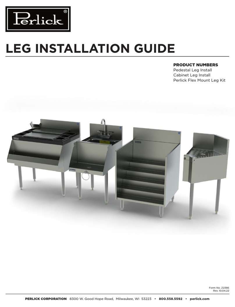 Perlick Top Shelf TSF12PS-SB User manual