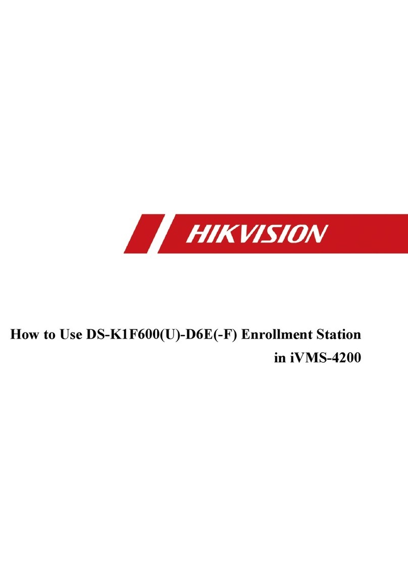 HIK VISION DS-K1F600-D6E Series User manual