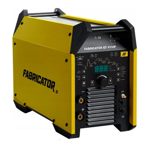 ESAB Fabricator ET 410iP User manual