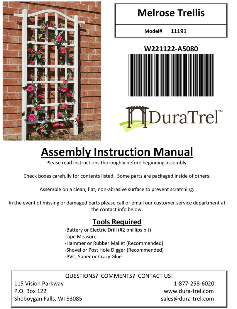 Dura Trel Melrose Trellis 11191 User manual
