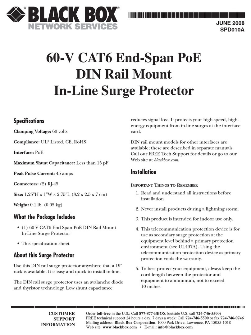 Black Box SPD010A User manual