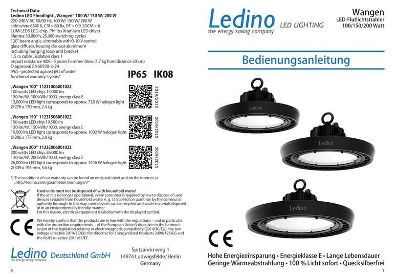 Ledino 100 instruction manual