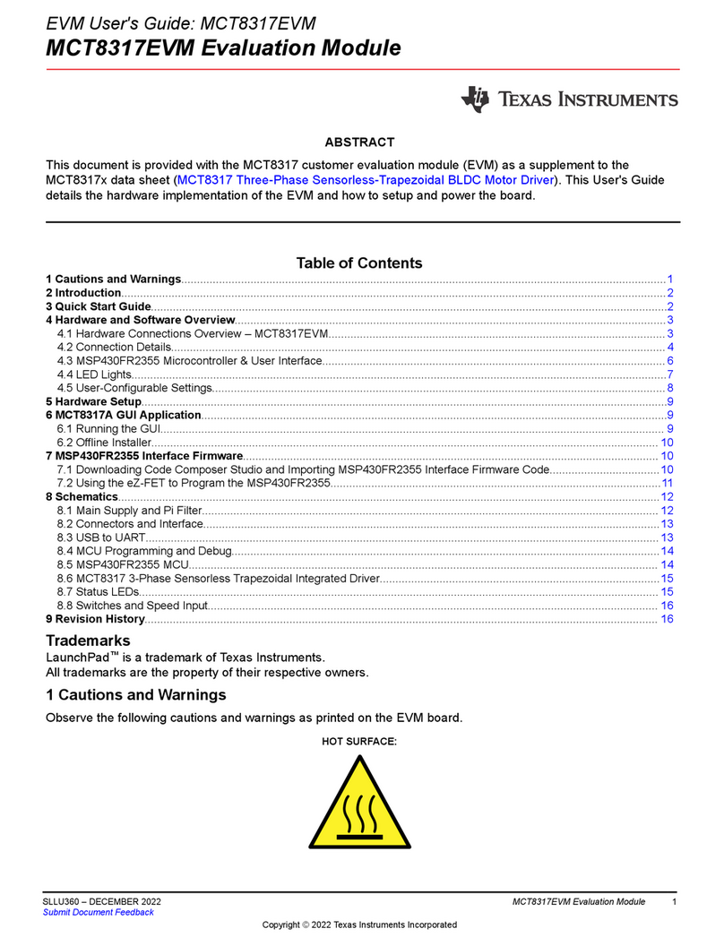 Texas Instruments MCT8317 User manual