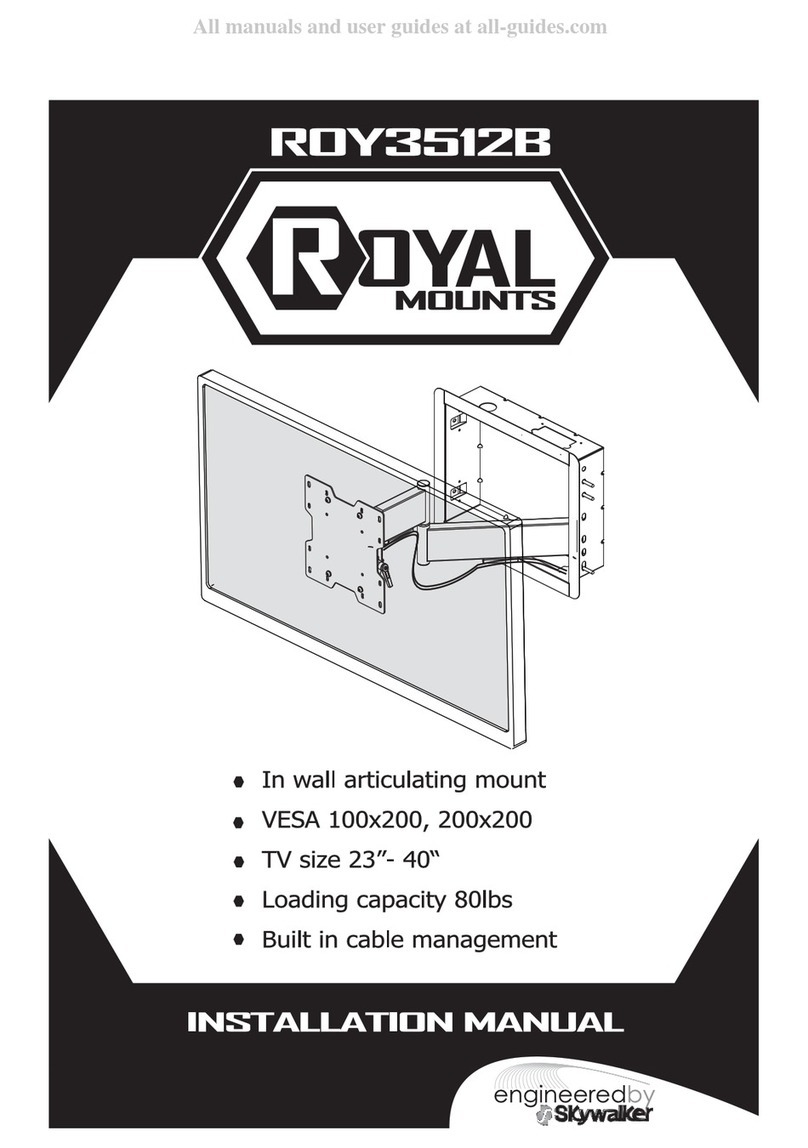 Royal Mounts ROY3512B installation manual
