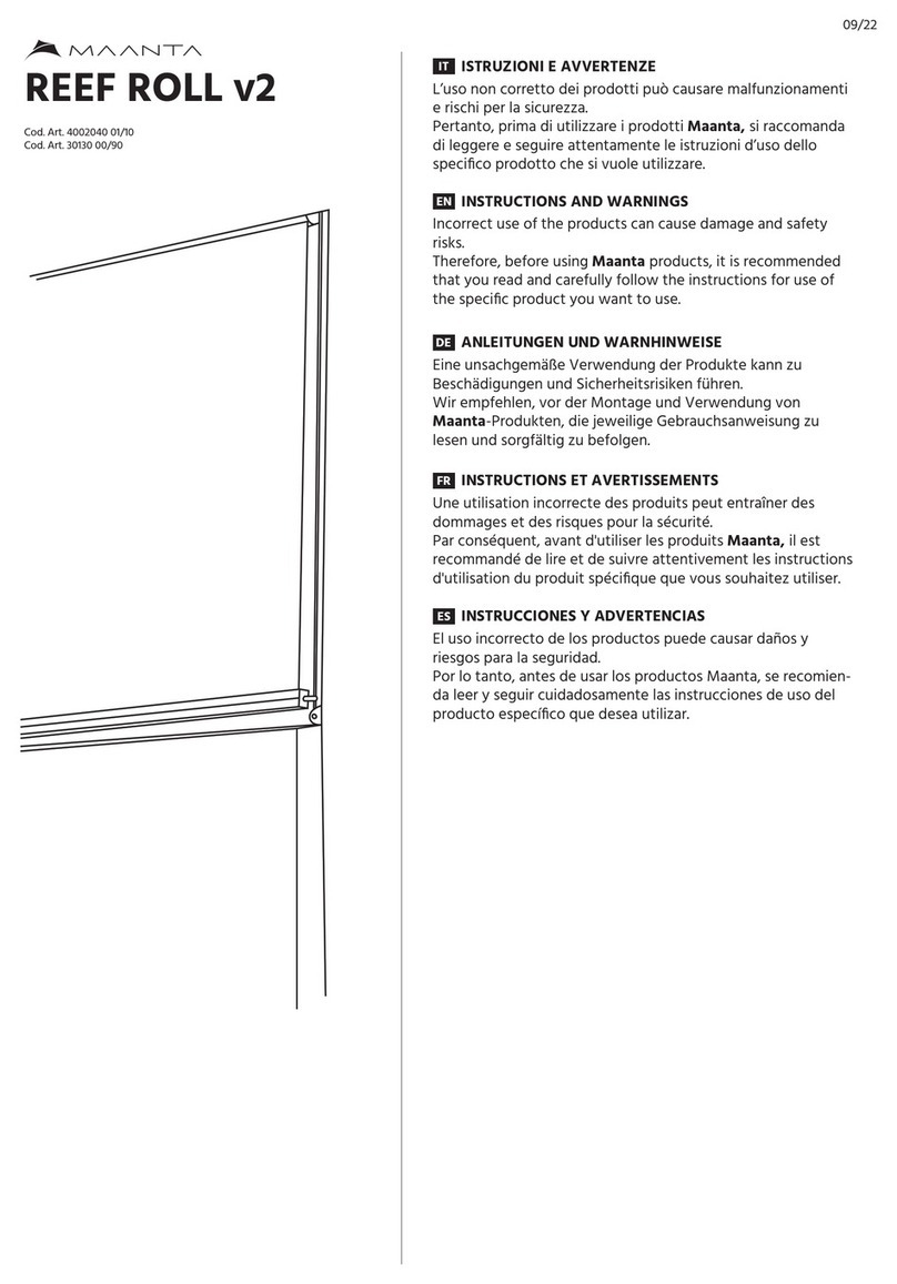Maanta 4002040 01/10 Instructions and warnings