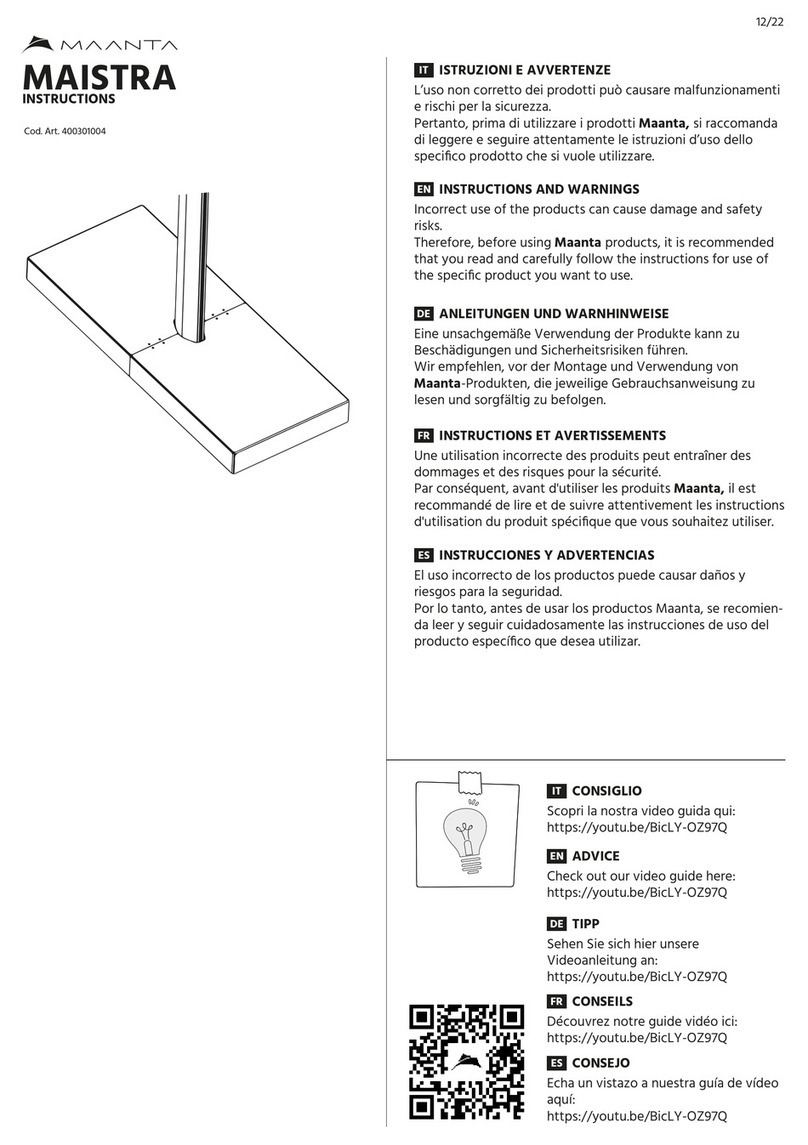 Maanta MAISTRA instructions