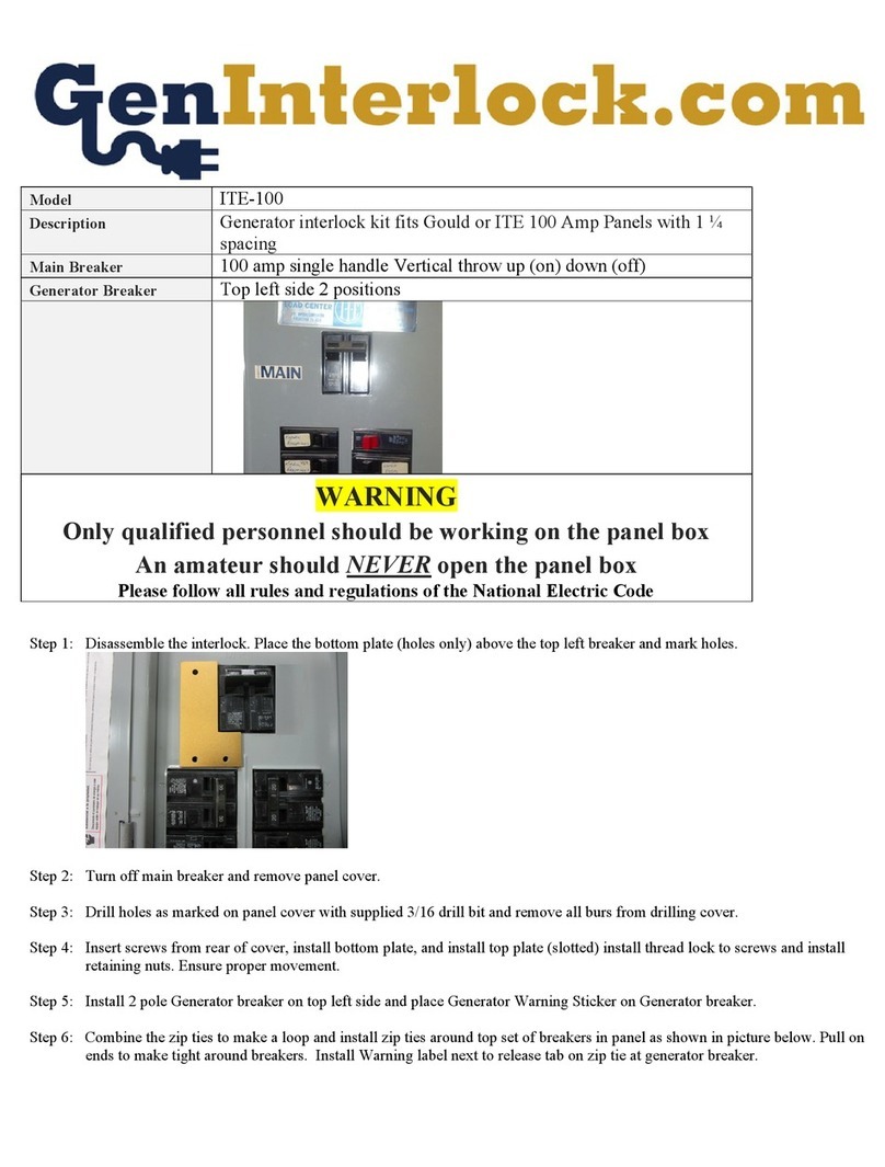 GenInterlock ITE-100 instructions
