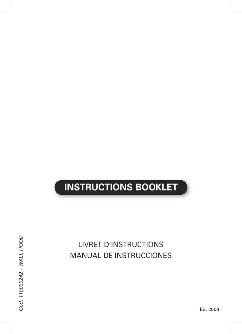 FALMEC ARAFX30W5 SS Series Instruction booklet