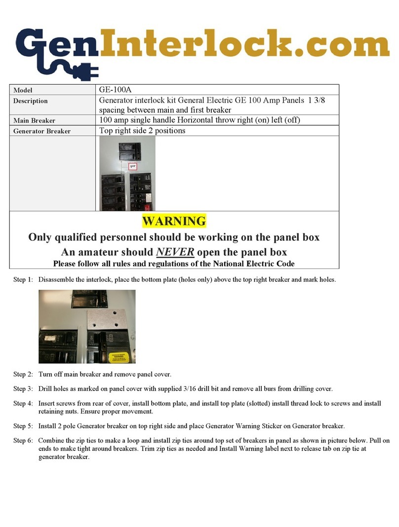 GenInterlock GE-100A User manual