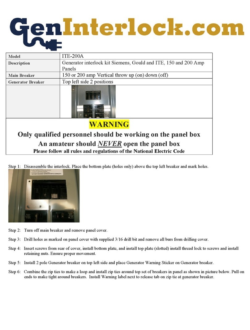 GenInterlock ITE-200A User manual